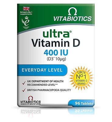 Vitabiotics Ultra Vitamin D D3 400 96s By Boots