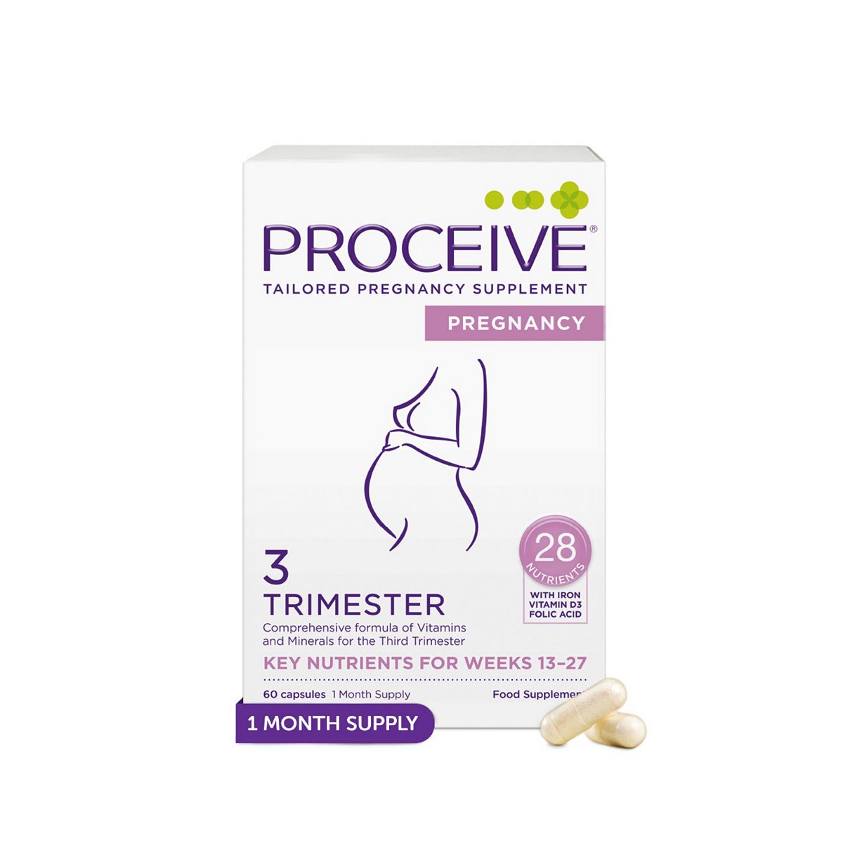 Proceive Pregnancy Supplement Trimester 3 Capsules 60S