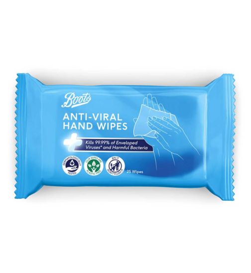 Boots Anti-Viral Hand Wipes - 25 pack