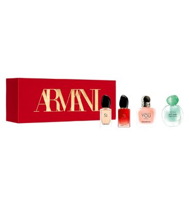 giorgio armani miniature female fragrance gift set