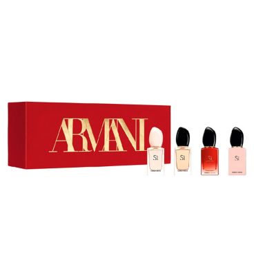 giorgio armani miniature female fragrance gift set