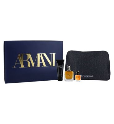 armani because it's you gift set boots