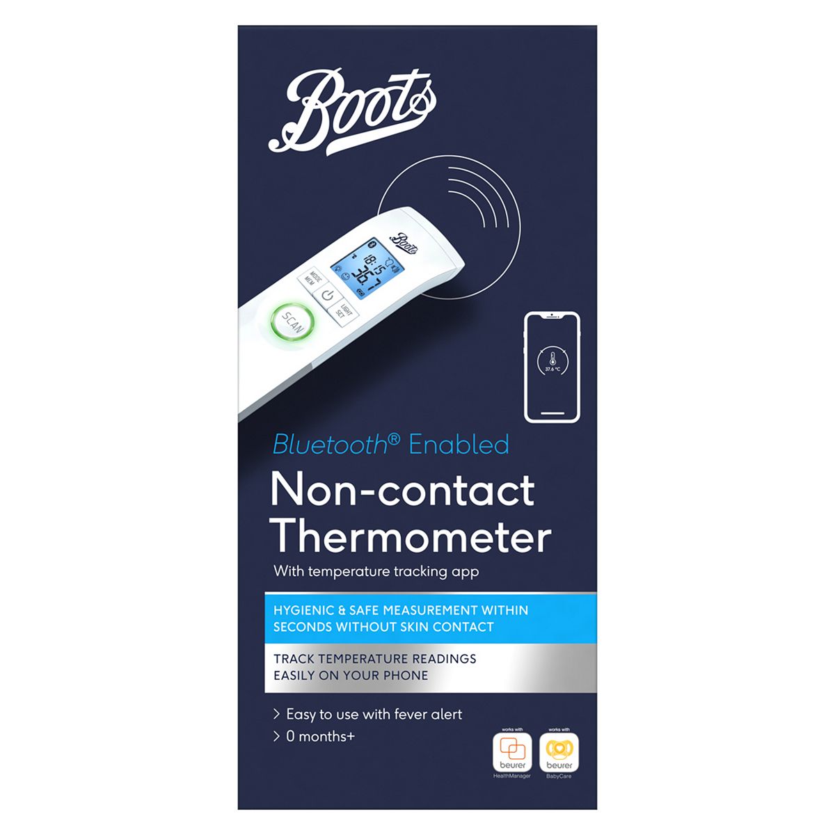   Bluetooth Enabled Non-Contact Thermometer