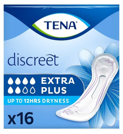 TENA Discreet Extra Plus Incontinence Pads for Bladder Weakness 16pk