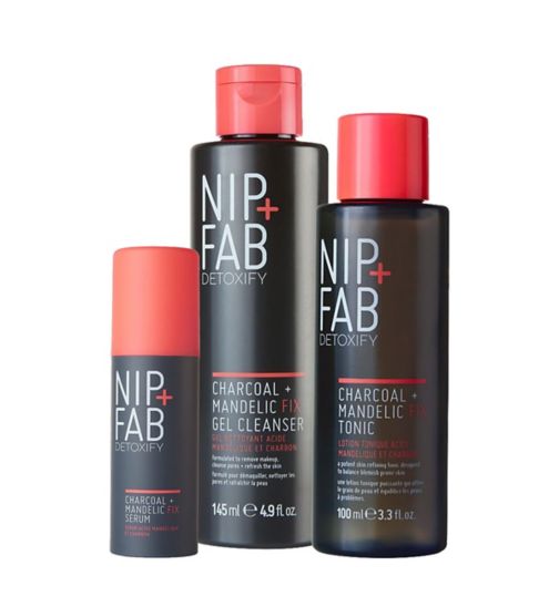 NIP+FAB Charcoal + Mandelic acid Fix oily skin rescue regime