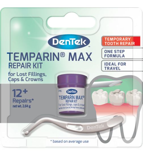 DenTek Temparin Max Advanced Dental Repair Kit, 13+ Repairs (Pack of 2)