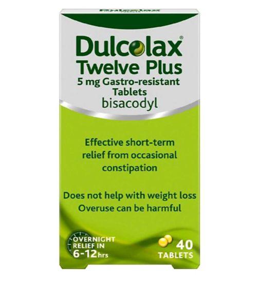 Dulcolax Twelve Plus 5mg Gastro-resistant Tablets - 40 Tablets