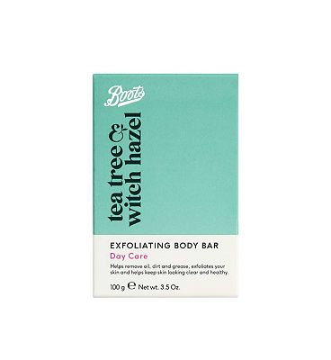 Boots Tea Tree & Witch Hazel Exfoliating Body Bar 100g