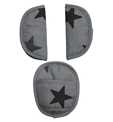Dooky Universal Pads Grey Stars