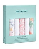 aden anais Essentials 5 Pack Cotton Muslin Squares Natural History Boots