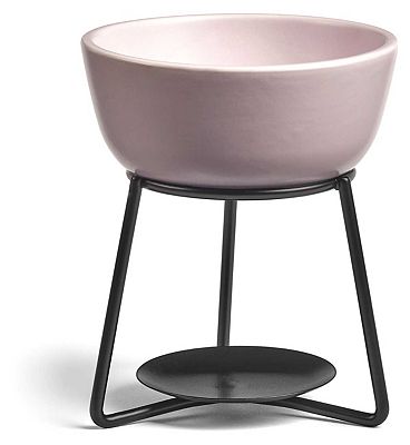 Yankee Candle Pebble Wax Melt Burner - Grey/Lilac