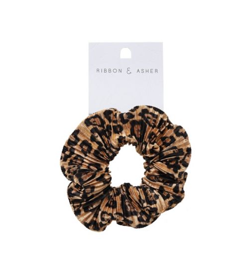 Ribbon & Asher Pleated Scrunchie Animal