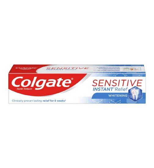 Colgate Sensitive Instant Relief Sensitive Toothpaste with Whitening 75ml