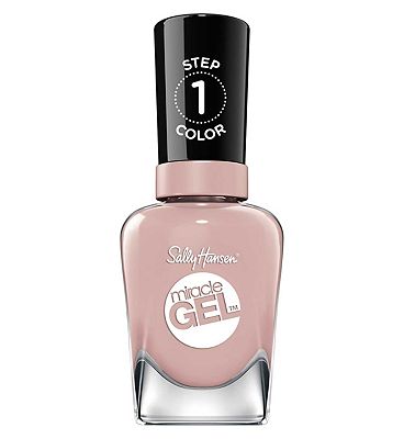 Sally Hansen Miracle Gel Nail Polish - Shock & Mauve - Pale Pink Nail Colour