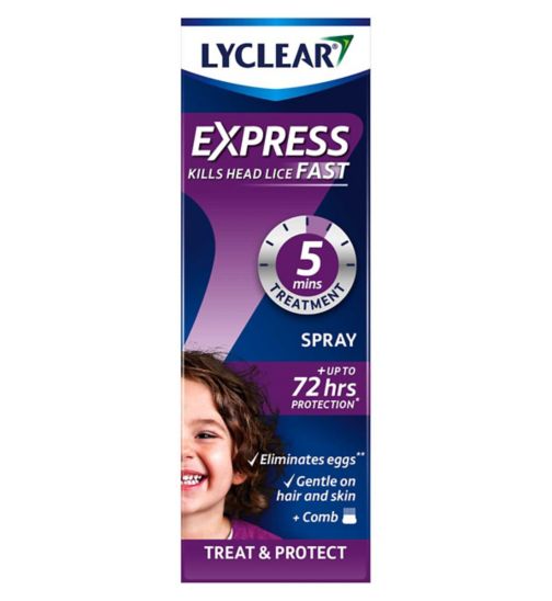 Lyclear Express Treat & Protect Head Lice Spray 100ml