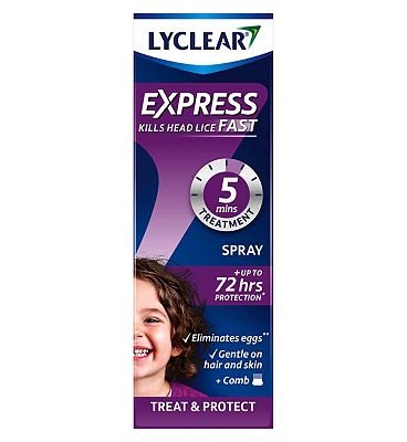 Lyclear Express Treat & Protect Head Lice Spray 100ml