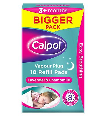 Calpol Vapour Plug 10 Refill Pads Lavender & Chamomile