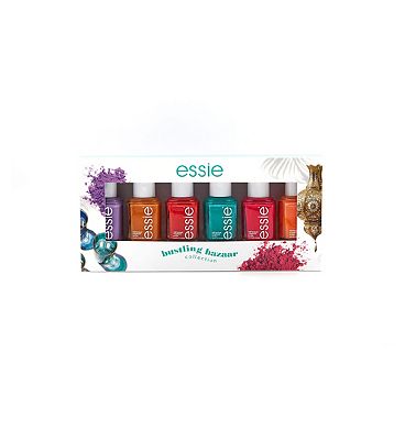 Essie Bustling Bazaar Collection Gift Set, Includes Bright, Vibrant and Colourful Nail Polish Shades