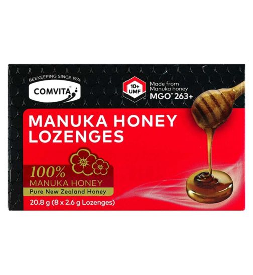 Comvita Pure Manuka Honey 10+ Lozenges 8s