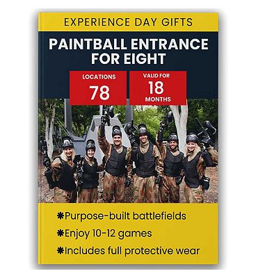 Activity Superstore Paintball Experience - Entrance for Eight