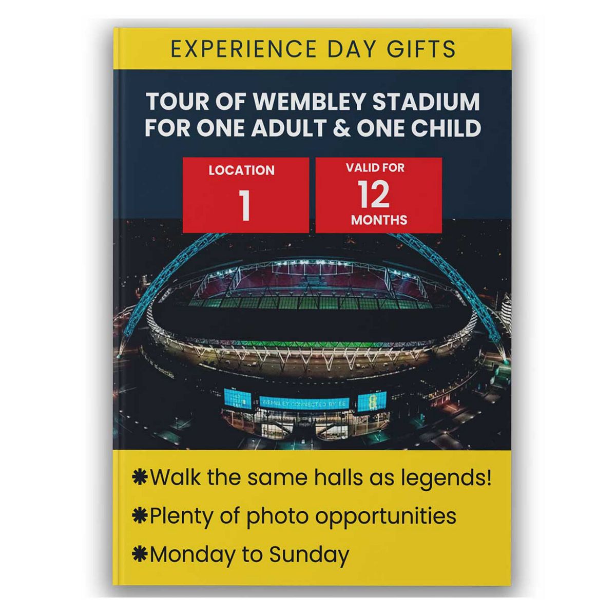 Activity Superstore Tour Of Wembley Stadium For One Adult & Child Gift Experience Multicolor