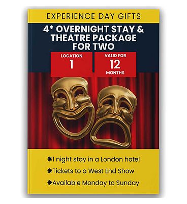Activity Superstore 4 Star Overnight Stay and Theatre Package for Two