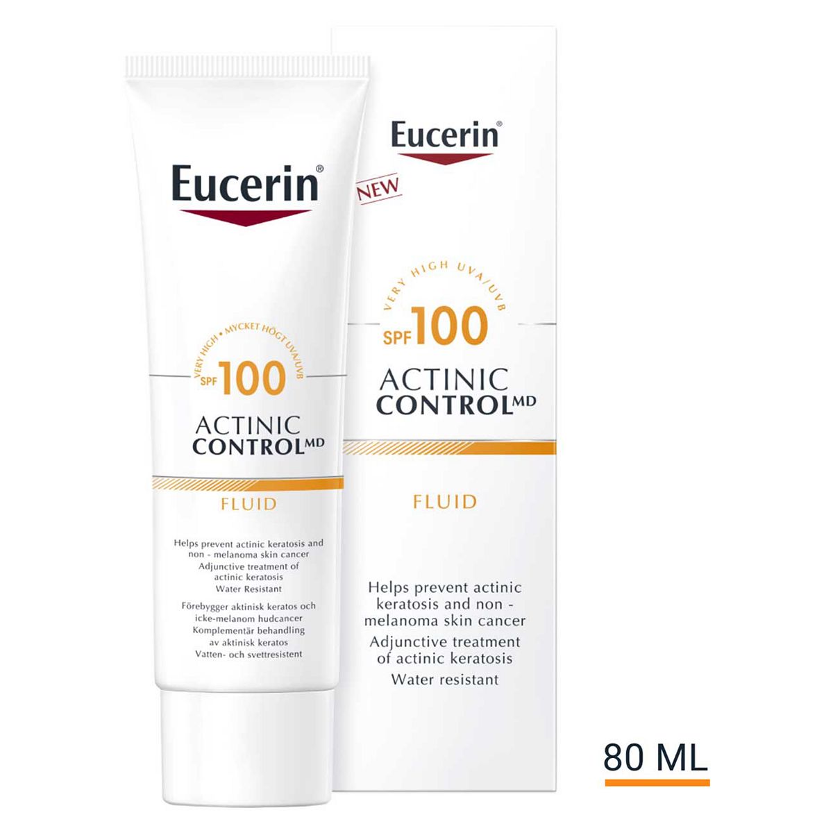 Eucerin Sun Actinic Control Md Cream For Face & Body Spf100 80ml