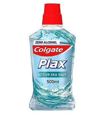 Click to view product details and reviews for Colgate Plax Active Sea Salt Mouthwash 500ml.