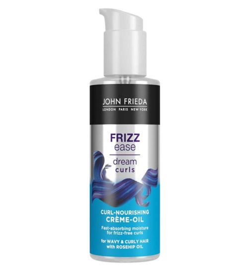 John Frieda Frizz Ease Dream Curls Curl Nourishing Crème Oil 100ml for Naturally Wavy & Curly Hair