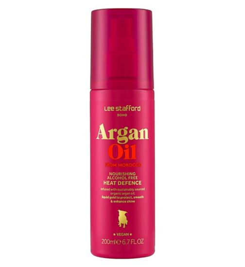 Lee Stafford Argan Oil from Morocco Nourishing Alcohol Free Heat Defence 200ml