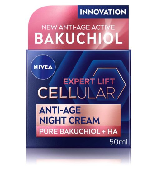 NIVEA Cellular Expert Lift Pure Bakuchiol + HA Anti-Age Night Face Cream 50ml