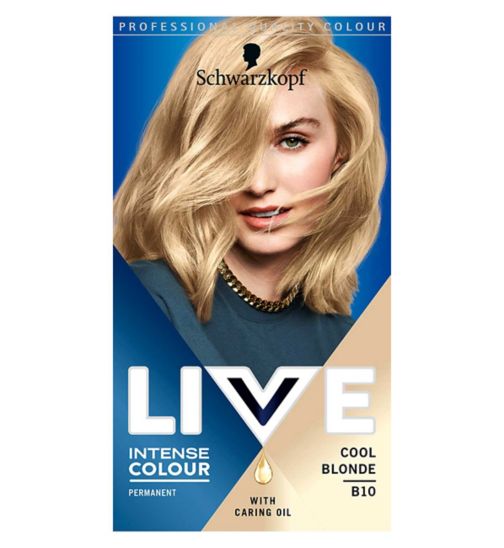 Schwarzkopf LIVE Intense Colour Permanent Blonde Hair Dye Cool Blonde B10