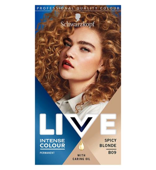 Schwarzkopf LIVE Intense Colour Permanent Blonde Hair Dye Spicy Blonde B09