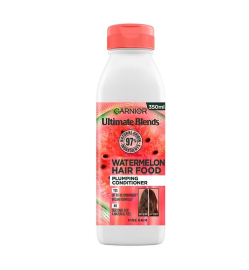 Garnier Ultimate Blends Hair Food Plumping Watermelon Conditioner for Fine Hair 350ml