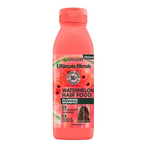 Garnier Ultimate Blends Plumping Hair Food Watermelon Shampoo for Fine Hair 350ml