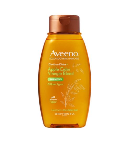 Aveeno Clarify and Shine+ Apple Cider Vinegar Shampoo 354ml - Boots