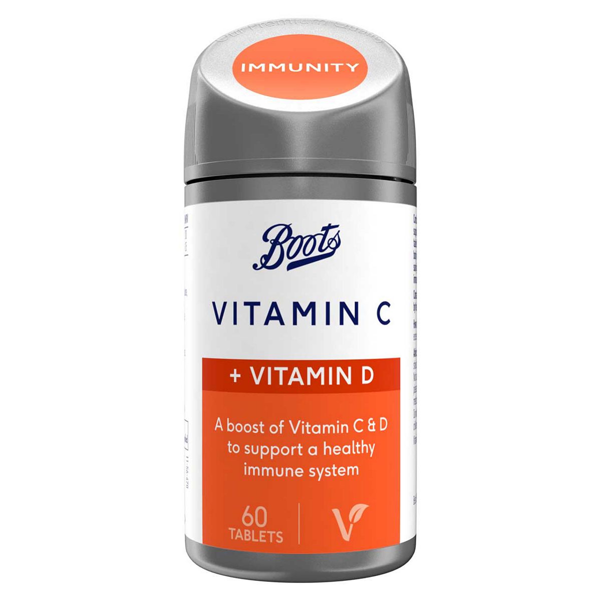 Boots Vitamin C + D, 60 Tablets
