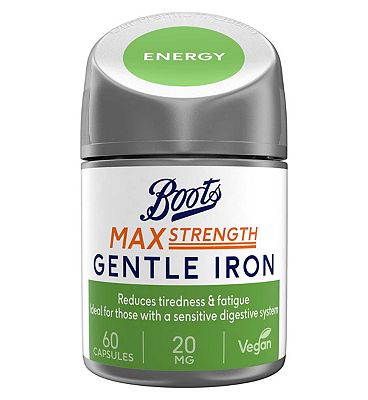 Boots Max Strength Gentle Iron, 60 Capsules