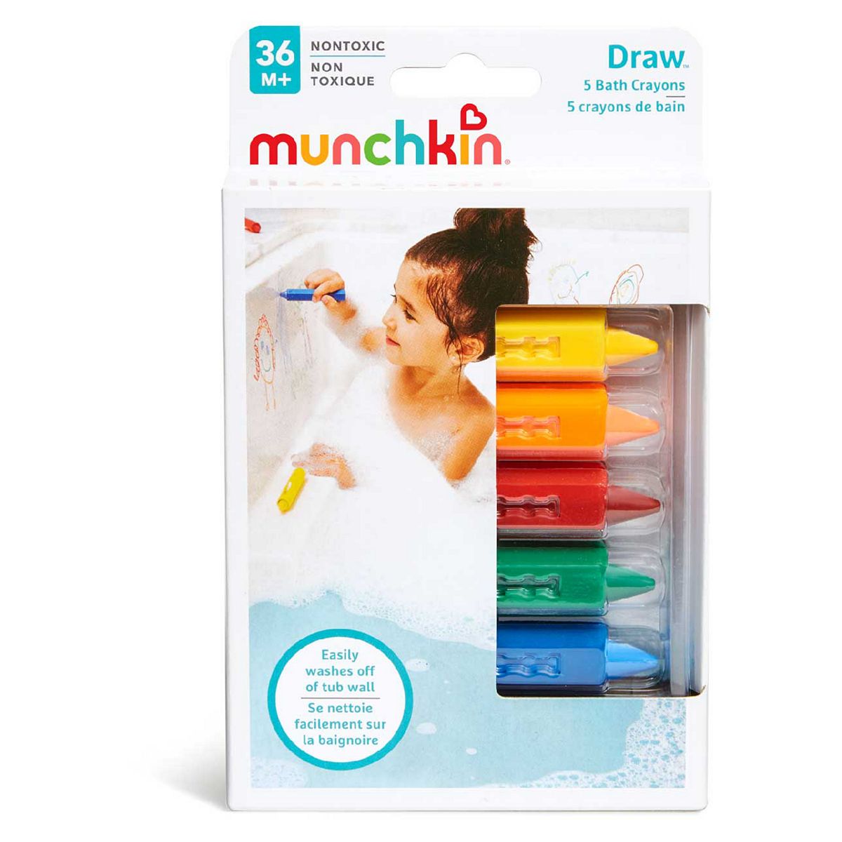 Munchkin Draw Bath Crayons - Set Of 5