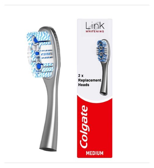 Colgate Link Whitening Medium Replacement Toothbrush Heads