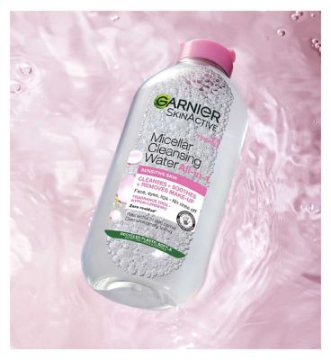 Garnier Micellar Water, Gentle face cleanser & Makeup Remover for Sensitive Skin, 200ml (4)