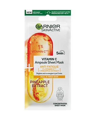 Garnier SkinActive Vitamin C Ampoule Sheet Mask Pineapple 15g