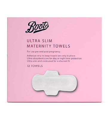 Boots Ultra Slim Maternity Towels 12s