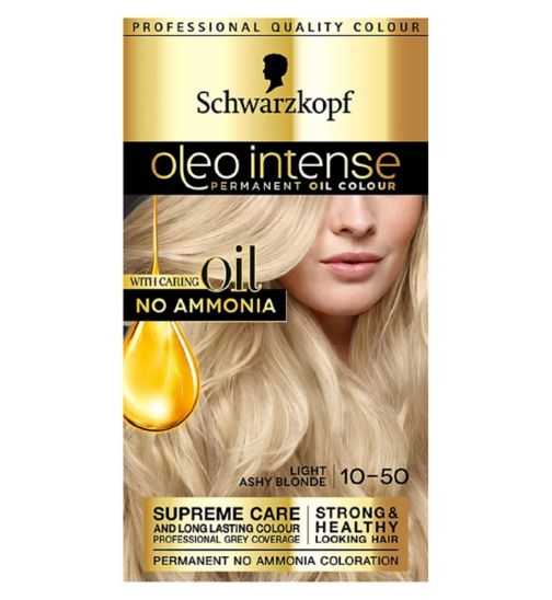 Schwarzkopf Oleo Intense 10-50 Ash Blonde No Ammonia Permanent Hair Dye