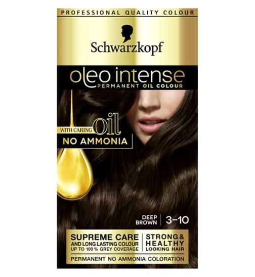 Schwarzkopf Oleo Intense 3-10 Deep Brown No Ammonia Permanent Hair Dye