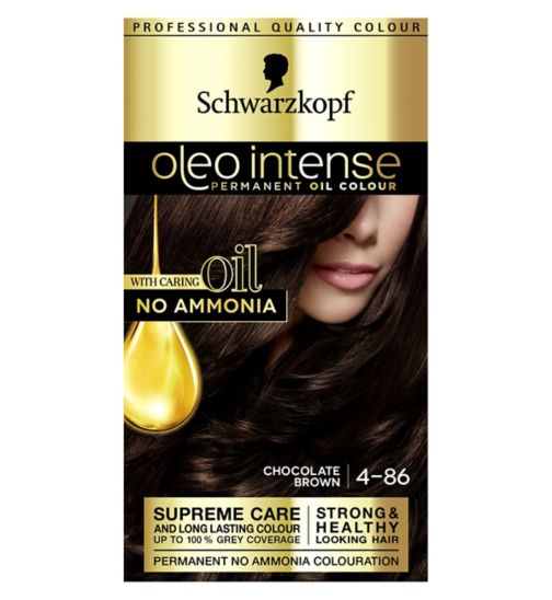 Schwarzkopf Oleo Intense 4-86 Chocolate Brown No Ammonia Permanent Hair Dye