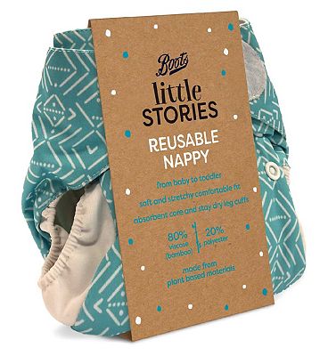 Boots Little Stories Reusable Nappy Geometric Print