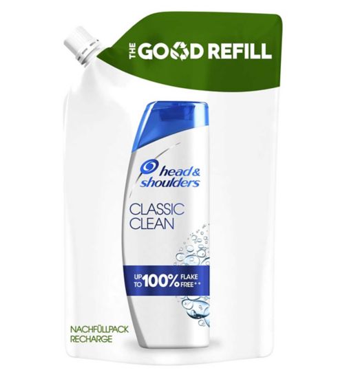 Head & Shoulders Classic Clean Anti Dandruff Shampoo Refill Pouch 480ml
