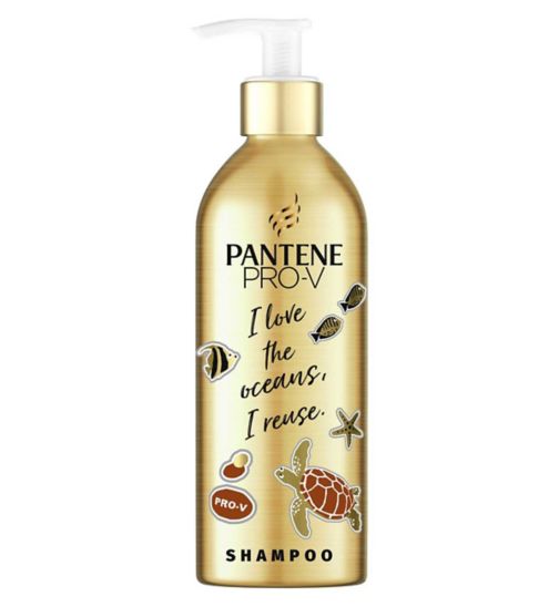 Pantene Repair & Protect Shampoo For Damaged Hair with Reusable Bottle 430ml