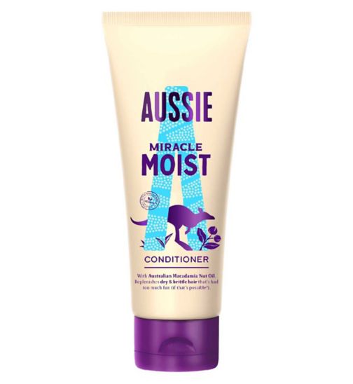 Aussie Miracle Moist Hair Conditioner For Dry Hair 200ml